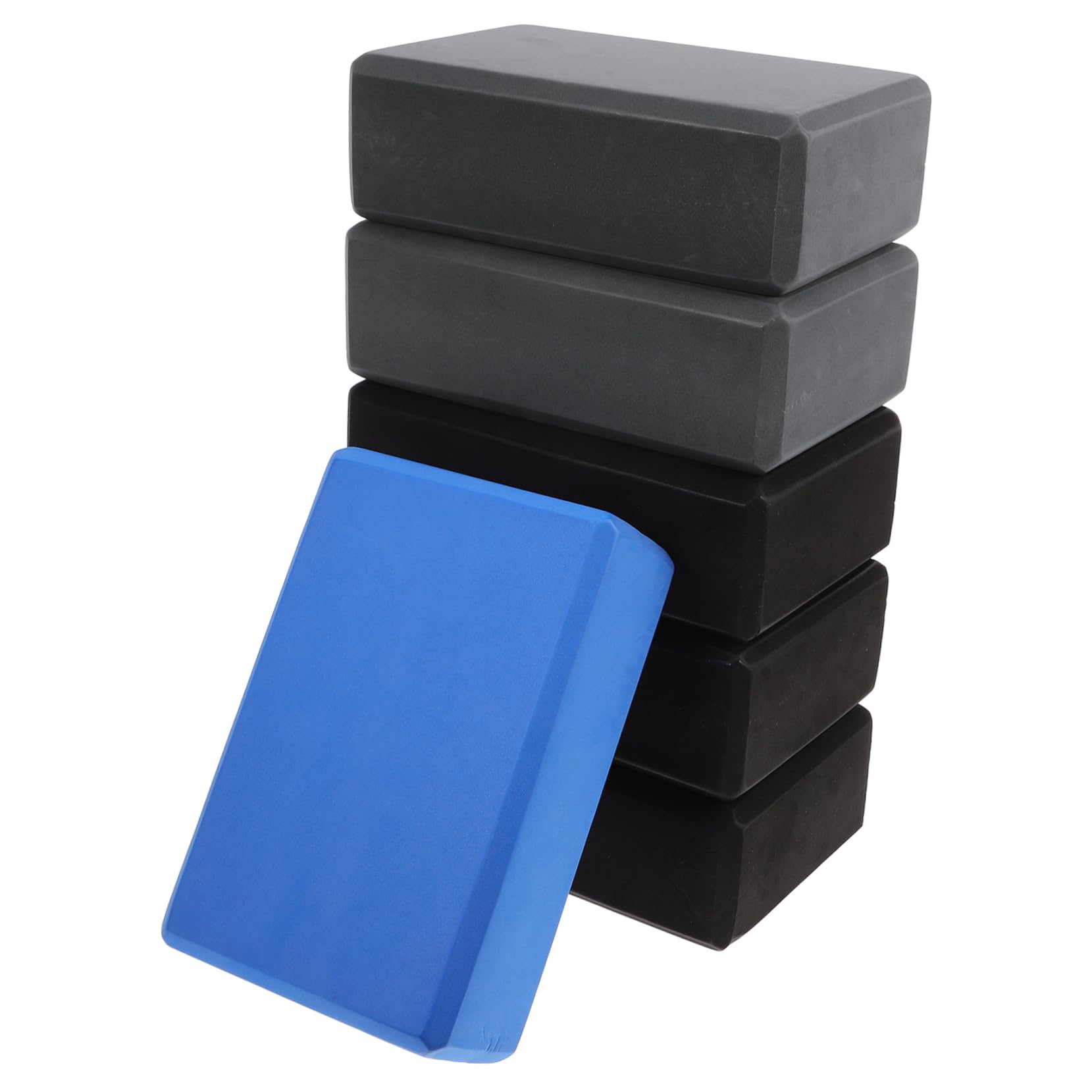 Yardwe 6 Pack Yoga Block Set Eva High Density Yoga Pilates Training Bricks for Women Safe Exercise Accessories Random Color