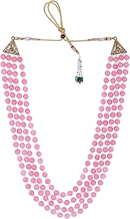 Jiyanshi Fashion pearl beads Dulha groom sherwani Necklace/Moti Mala for Men for wedding | Exquisite Groom Mala | Perfect ...