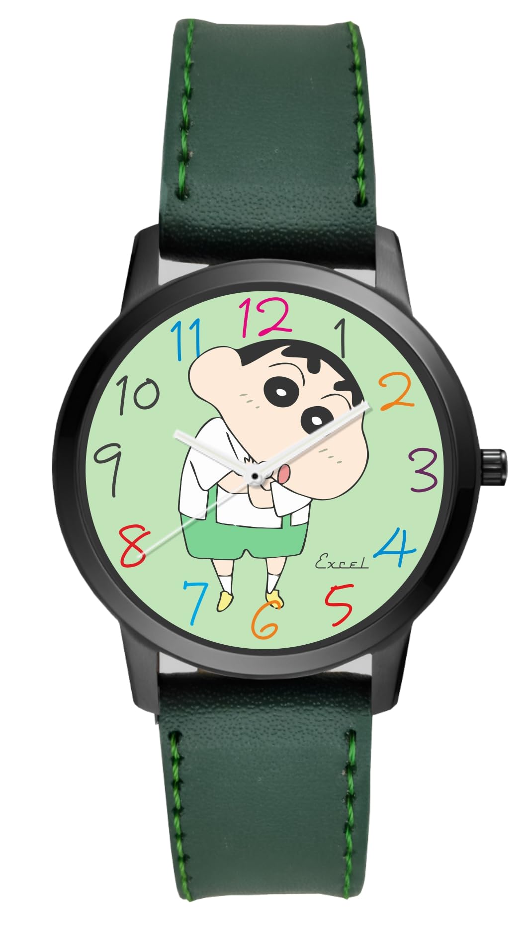 Excel Shinchan (Kids Series) Analog Watch - for Boys & Girls | with Trending Green Strap & Design (B0CH7SQHXN) Amazon Price History, Amazon Price Tracker