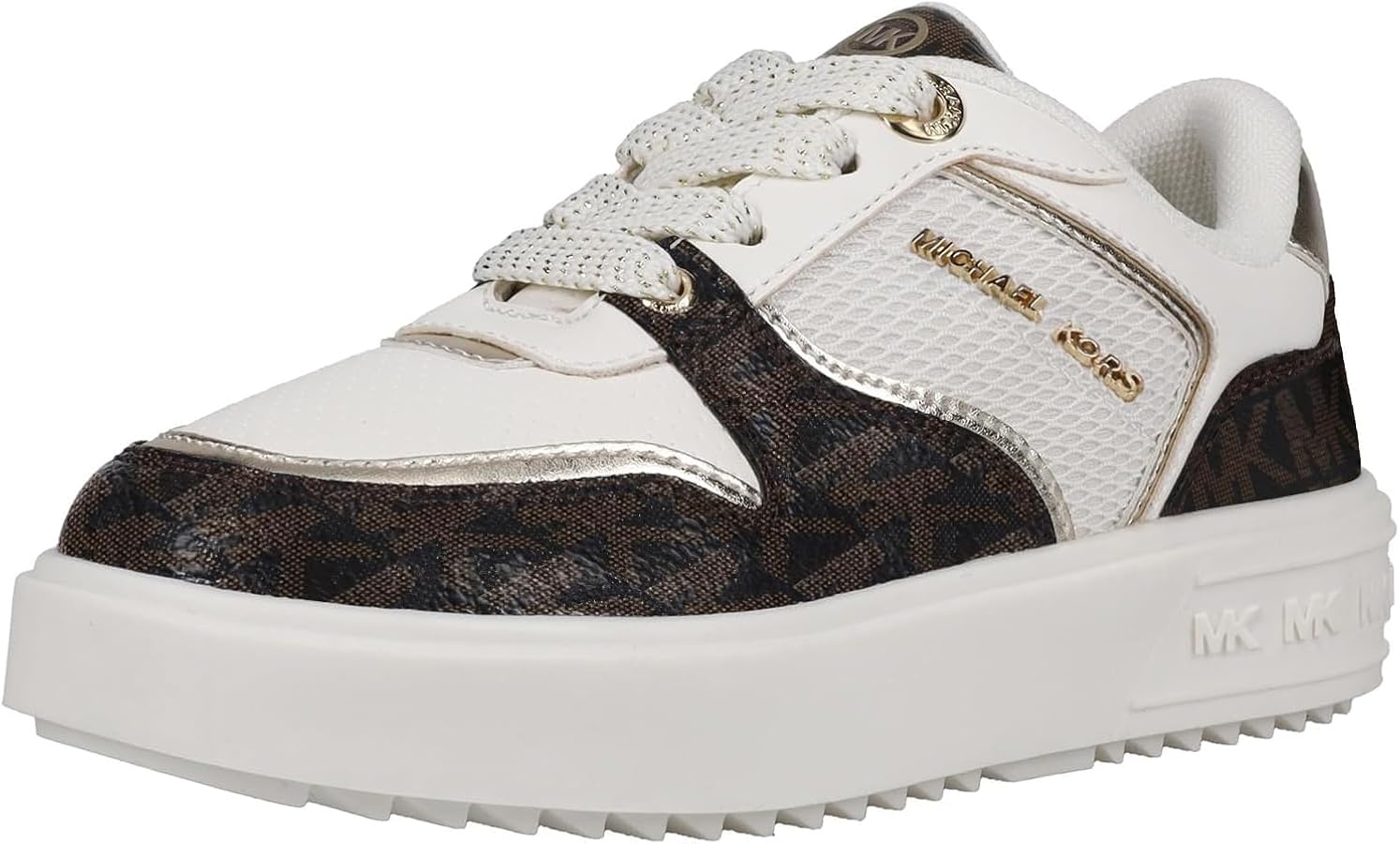 rumi！ Amazon.com | Michael Kors Emmet Rumi Sneakers White/Brown