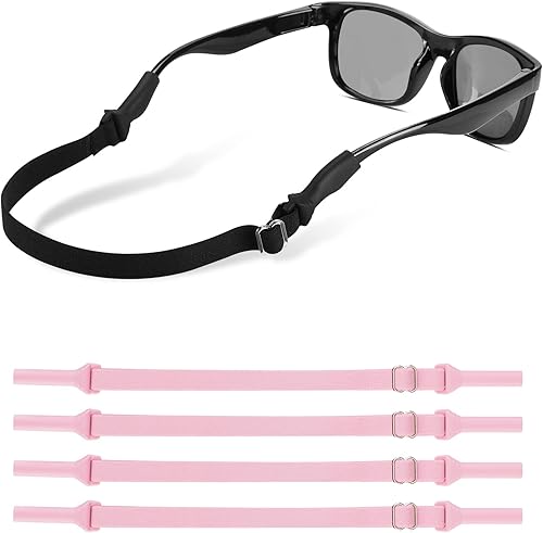 Miniatura 1 de Correas de lentes para niños (6.5 a 10 pulgadas), correa ajustable para lentes de sol deportivas, correas de soporte para anteojos para niños