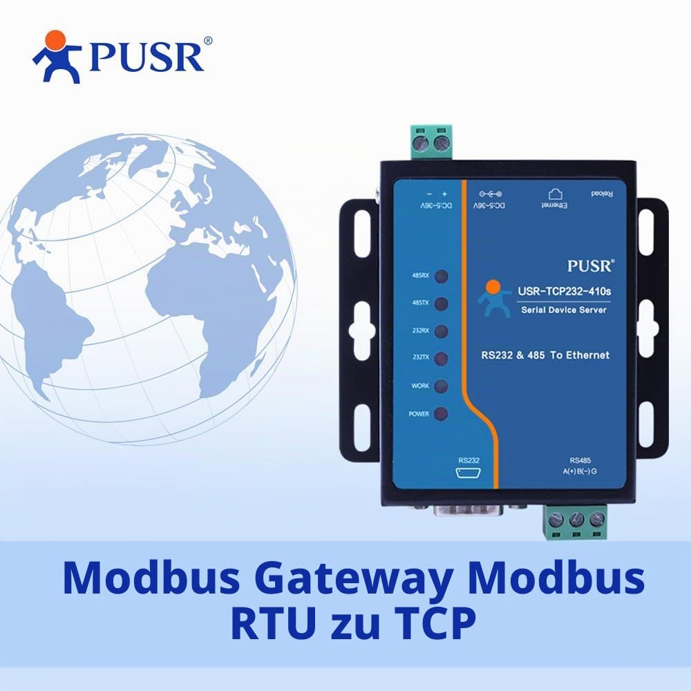 RS485 RS232 zu Ethernet Edge Computing Modbus Gateway Seriell zu TCP IP Modbus RTU zu TCP MQTT SSL/TLS encryption in HTTP USR-TCP232-410S-NEW