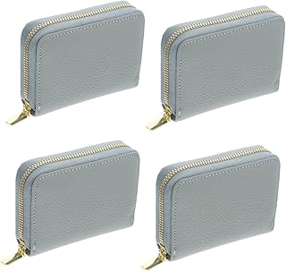 STOBOK 4 Pçs Carteiras Carteiras De Cartão De Visita Para Homens Bolsas Da Moda Carteira De Couro Masculina Bolsa De Troca De Moedas Carteiras Grandes Para Mulheres Bolsa De Cartão De
