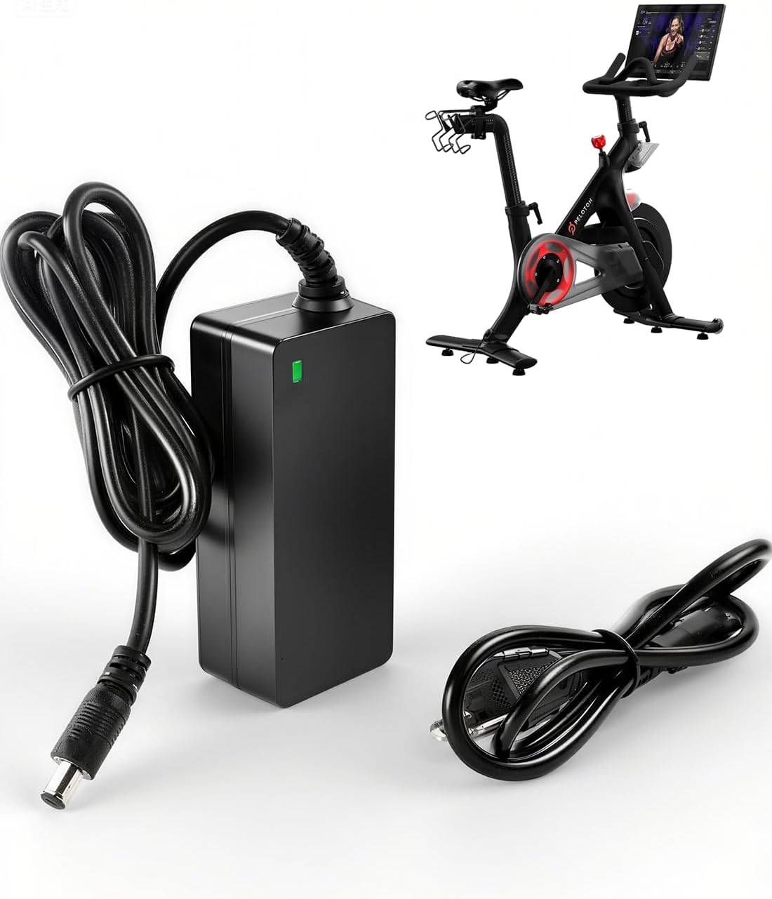 Power Cord Replacement for Peloton Bike PL-01 PLTN-RB1V1 RB1VO RB1VQ ATS050TP121 Exercise Bike, UL Listed Charger, 12V, Exceeds The Original Cable, 7.8FT