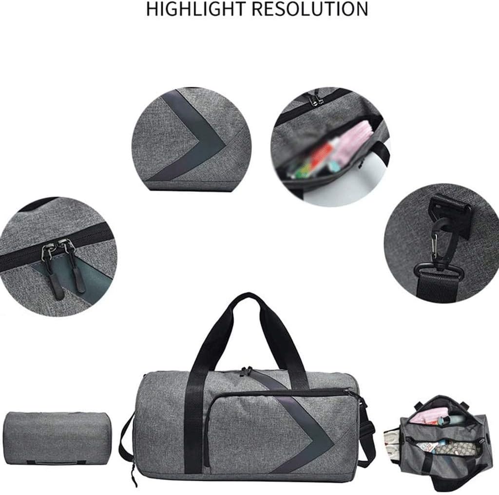 Gym Duffle Bag Backpack Waterproof Sports Duffel Bags Travel Weekender for Men Women Overnight with Shoes Compartment