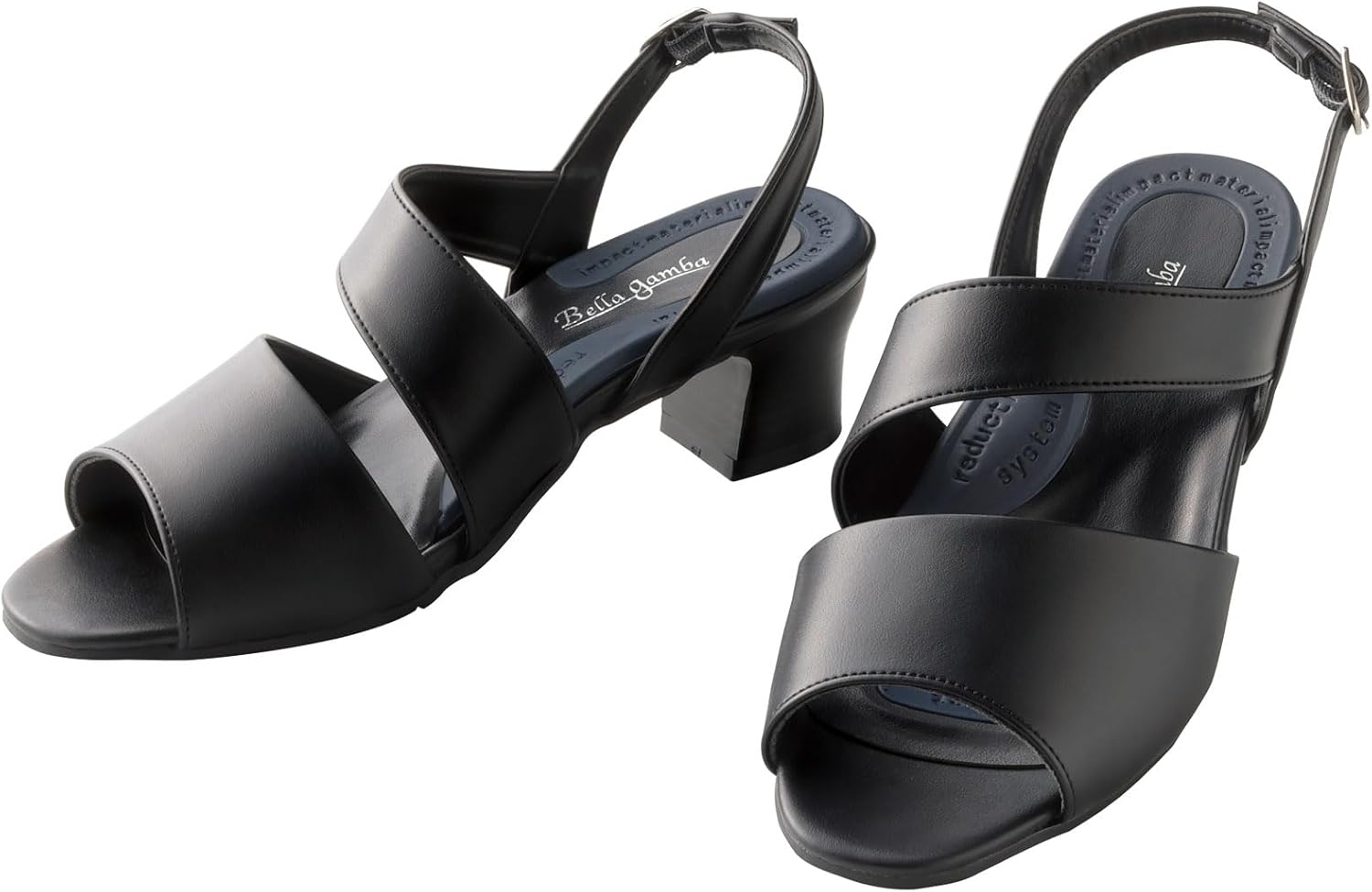 diana黒9CMHEELUPSANDALSウェッジソールサンダル22.5cm 靴・バッグの