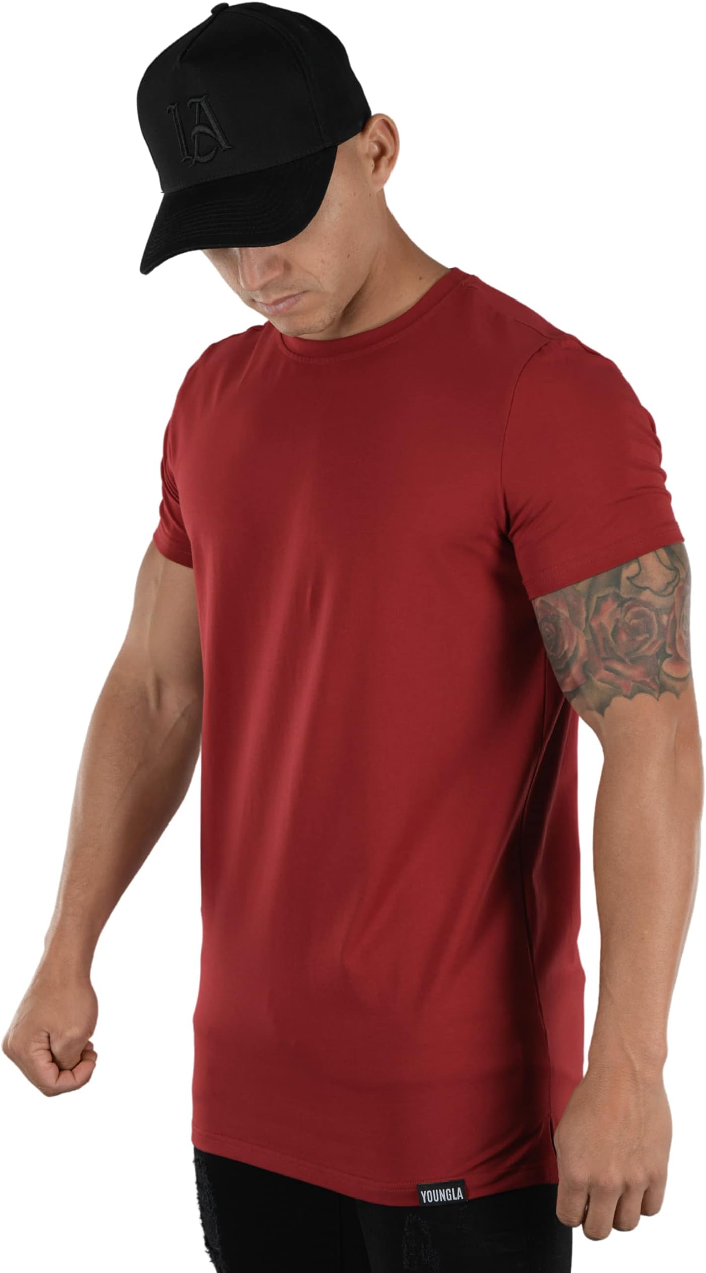 YoungLA Perfect TEE - Men's Straight Bottom Fitted T-Shirt Edition 411