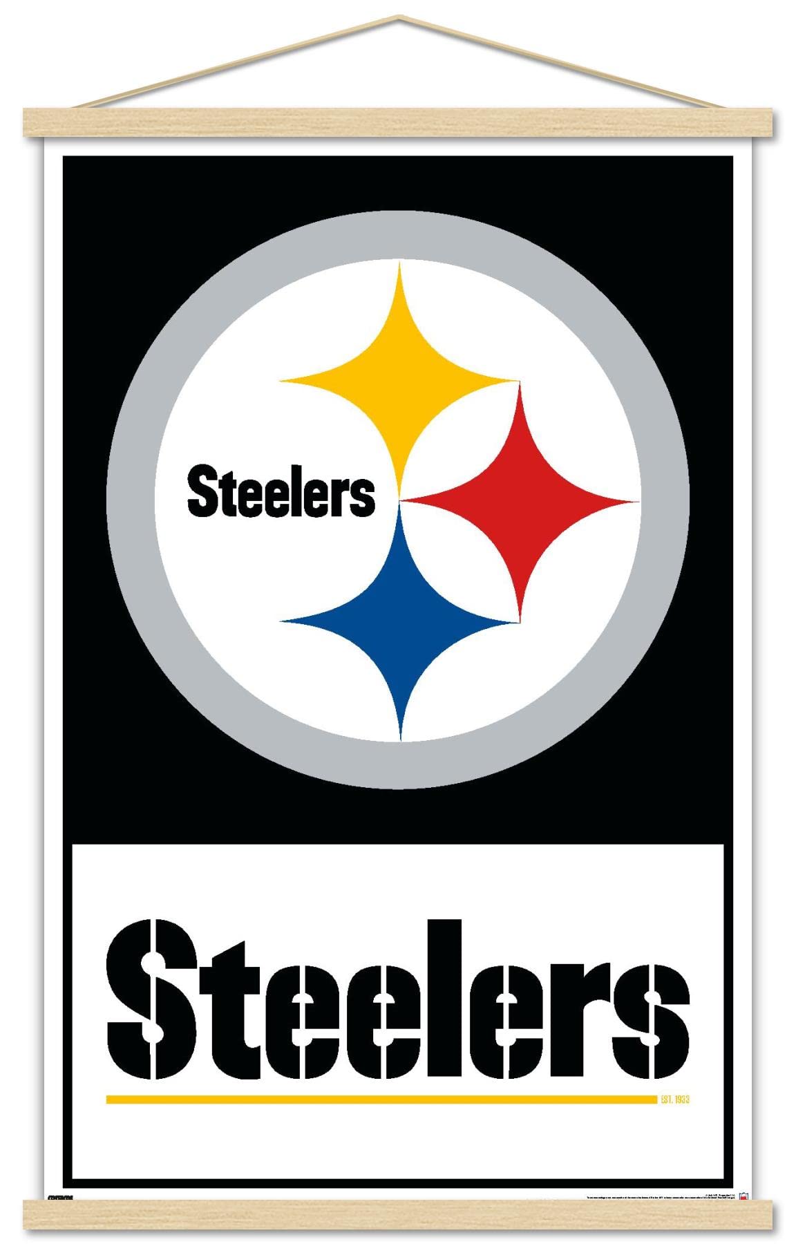 Amazon.com: Trends International NFL Pittsburgh Steelers - Logo 21 