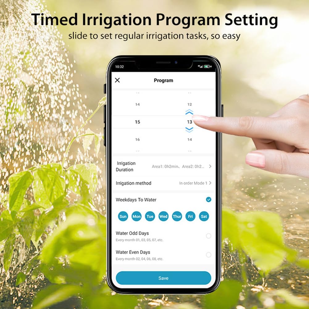 Tuya Wifi BT Regolatore Di Irrigazione Intelligente Giardinaggio Timer Automatico Irrigazione Irrigazione Automatica 16 Zone Presa Ue Facile da Usare