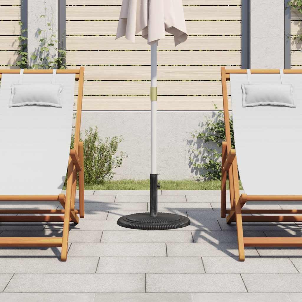 Questo Supporto per ombrellone, Nero, 45 x 30 cm, in ghisa, Robusto Supporto per ombrellone da Esterno per Giardino, Patio e Balcone, Base Robusta