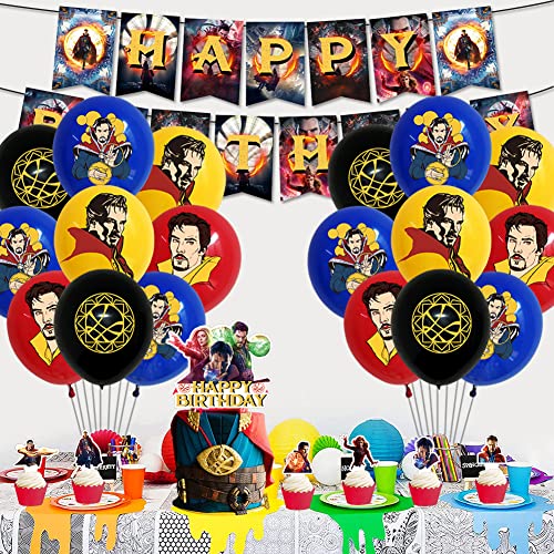 Ksopsdey 36 stks Dokter Vreemde Verjaardag Decoraties Hero Thema Feestartikelen Feestversieringen Cupcake Toppers Cake Decoraties Banner Ballonnen Cake Toppers voor Kinderen - Image 6