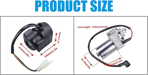 Miniatura 3 de JINGKE Motor de arranque de 12 dientes Solenoide de relé de arranque para Tao Tao 125cc 110cc-50cc ATV Coolster Motor Cuatro 4 ruedas Pit Dirt Bike