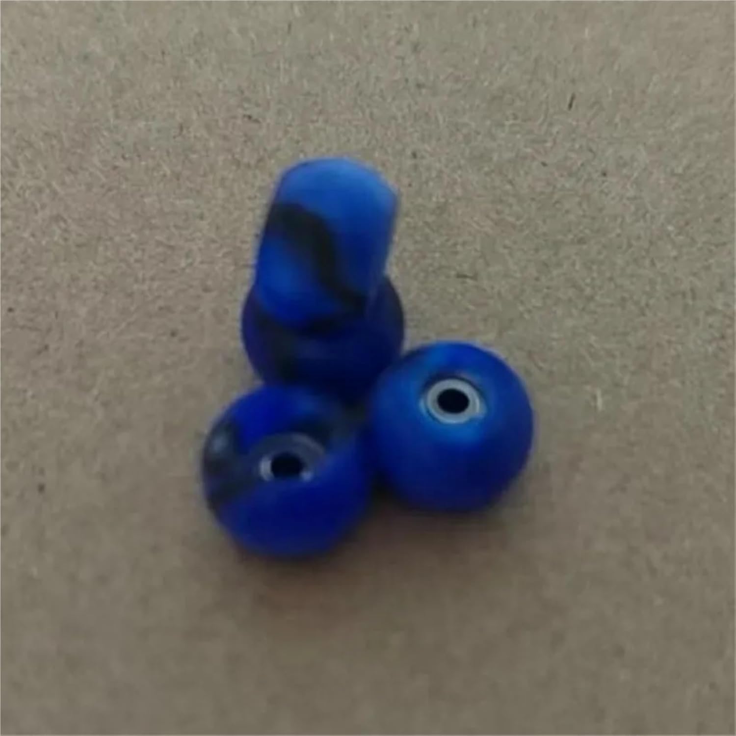 Fingerboard Wheels Ball Shape Swirl Color Professional Fingerboard Wheels for Finger Skateboard(Street Green)