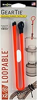 Vista 15 de Nite Ize Gear Tie Loopable, el original lazo de goma reutilizable con lazo integrado resistente, 18 pulgadas, naranja brillante, paquete de 2