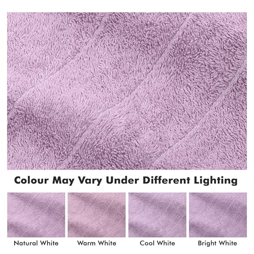 Novo Home Bath Towels Set of 8 – 100% Cotton Lilac Towel Set Bale Includes 2 Bath, 2 Hand, 4 Face Towels – Soft, Absorbent & Quick Dry Towel for Bathroom, Spa, Kitchen, Hotel Use - Cosy Home Interiors Novo Home Bath Towels Set of 8 – 100% Cotton Lilac Towel Set Bale Includes 2 Bath, 2 Hand, 4 Face Towels – Soft, Absorbent & Quick Dry Towel for Bathroom, Spa, Kitchen, Hotel Use - Image 5