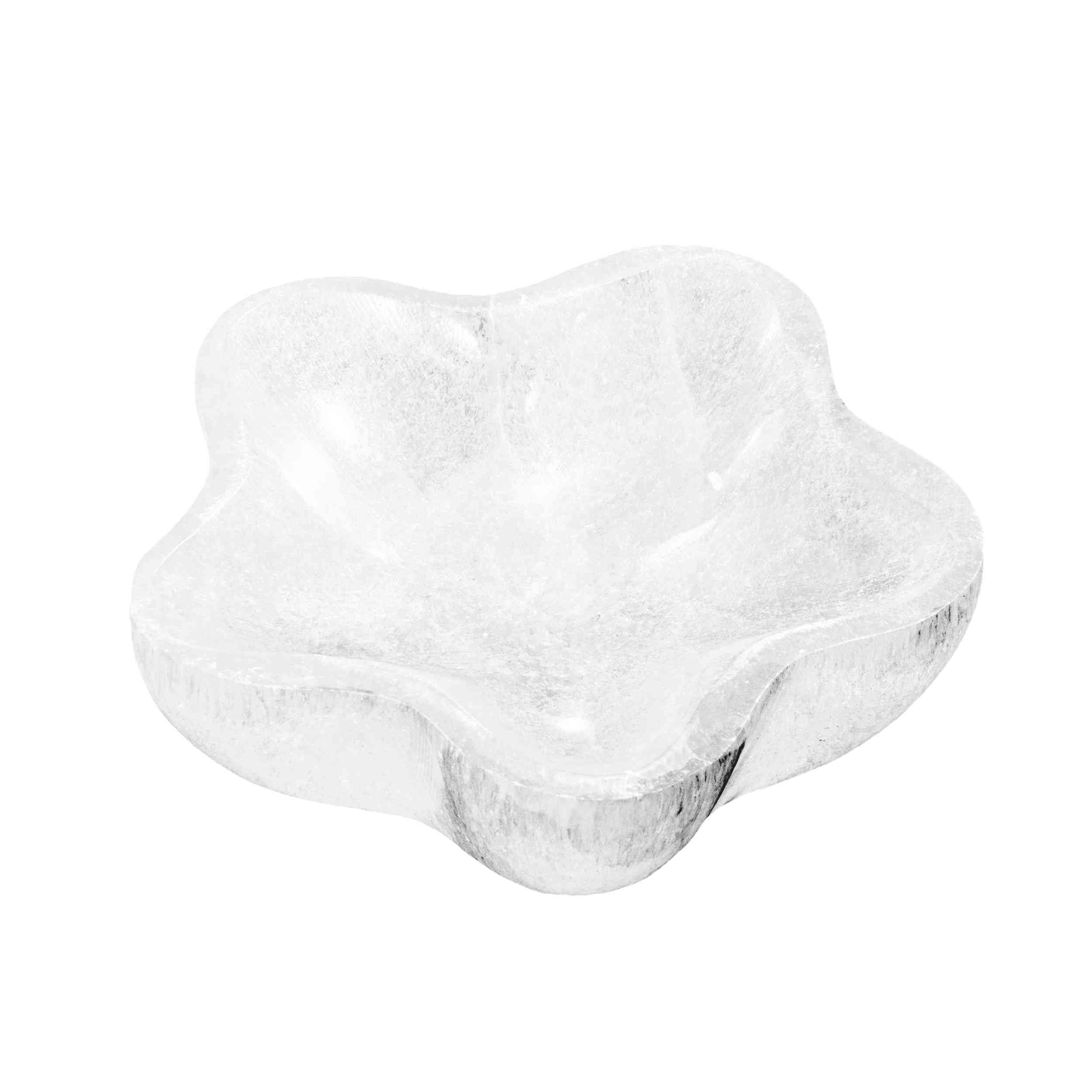 NKlaus Ciotola per fiori in selenite 9,5 cm – Ciotola in pietra preziosa per gioielli, cristalli e rituali, ciotola in pietra curativa naturale per Reiki, meditazione e lavoro energetico spirituale