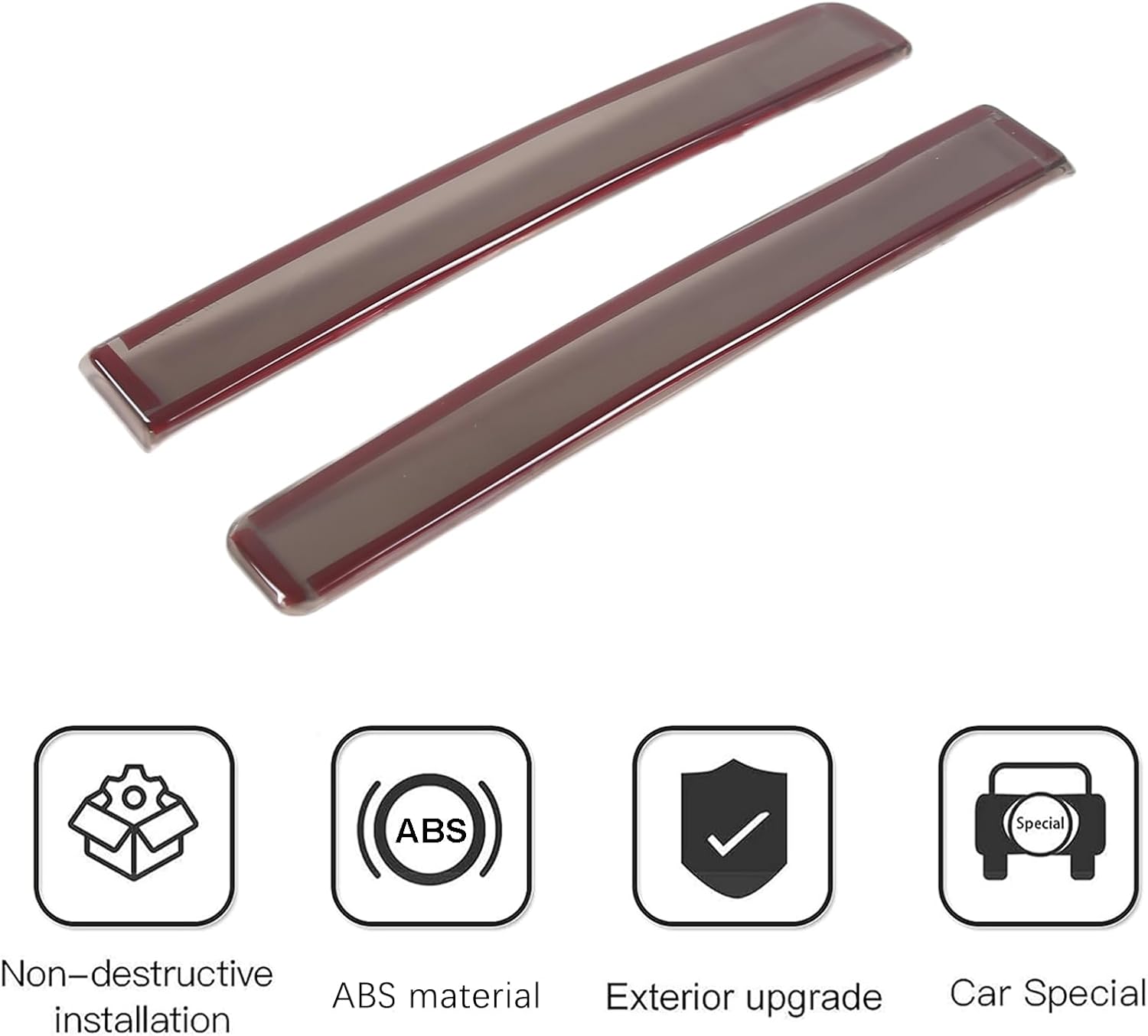 PIUGILH Rear Fog Light Cover Compatible with 2020 2021 2022 2023 Land Rover Defender 90 110, Smoked Tail Fog Light Cover, 2Pcs (Transparent Grey)