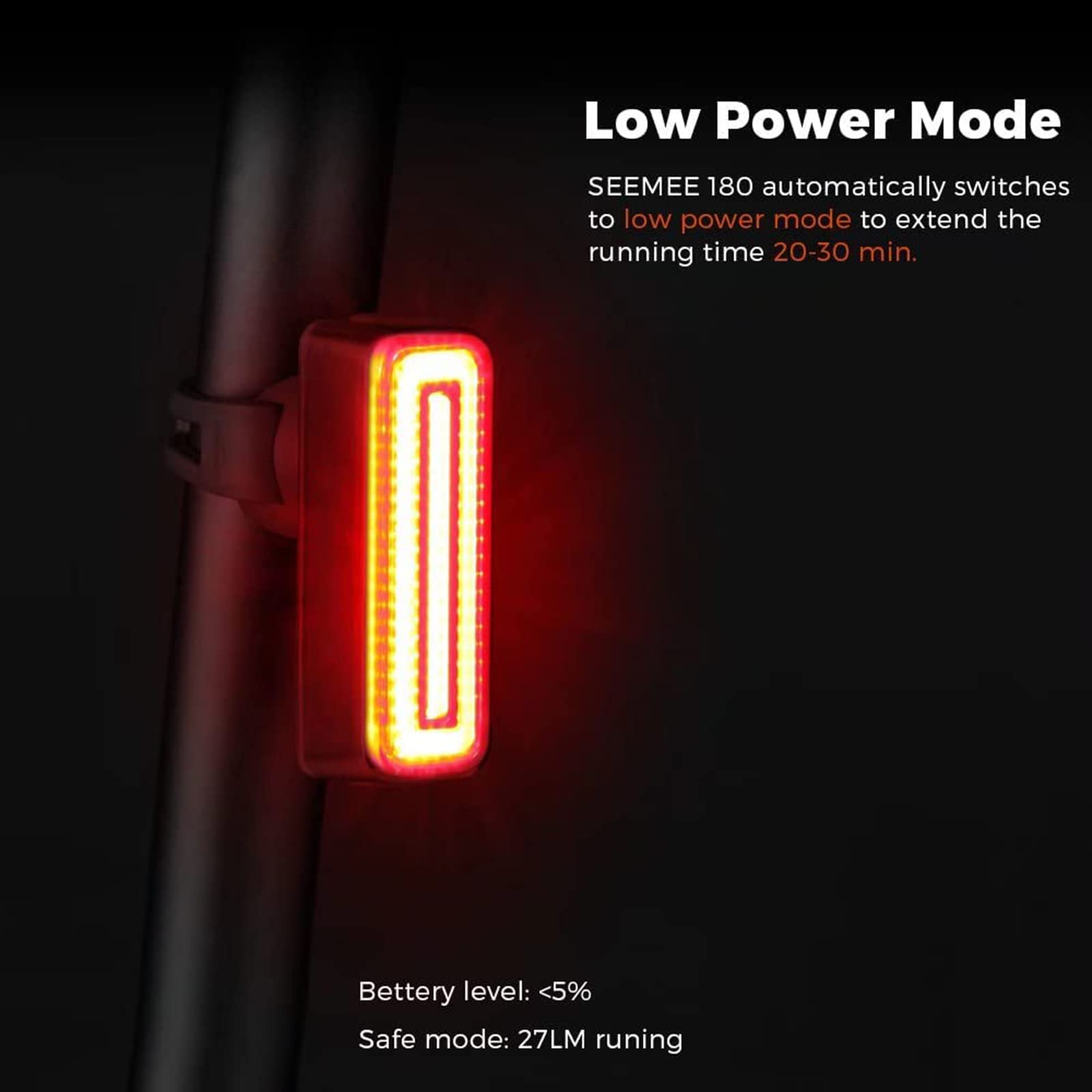 Tylne światła rowerowe LED, 100 lumenów, ultralekkie tylne światło rowerowe, IPX6, wodoodporne ładowanie USB, 8 trybów światła, czujnik hamulca, tylne światło rowerowe, pasuje do rowerzystów szosowych