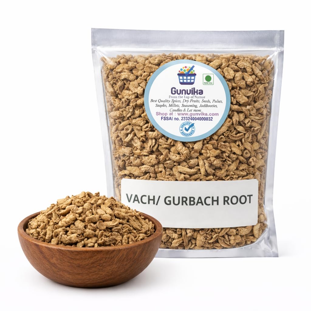 Vacha Root (Bach/Sweet Flag) 100% Natural | Acorus Calamus | Ayurvedic Herb for Kadha, Powder & Traditional Use | Raw Dried Vacha Root - 100 gms