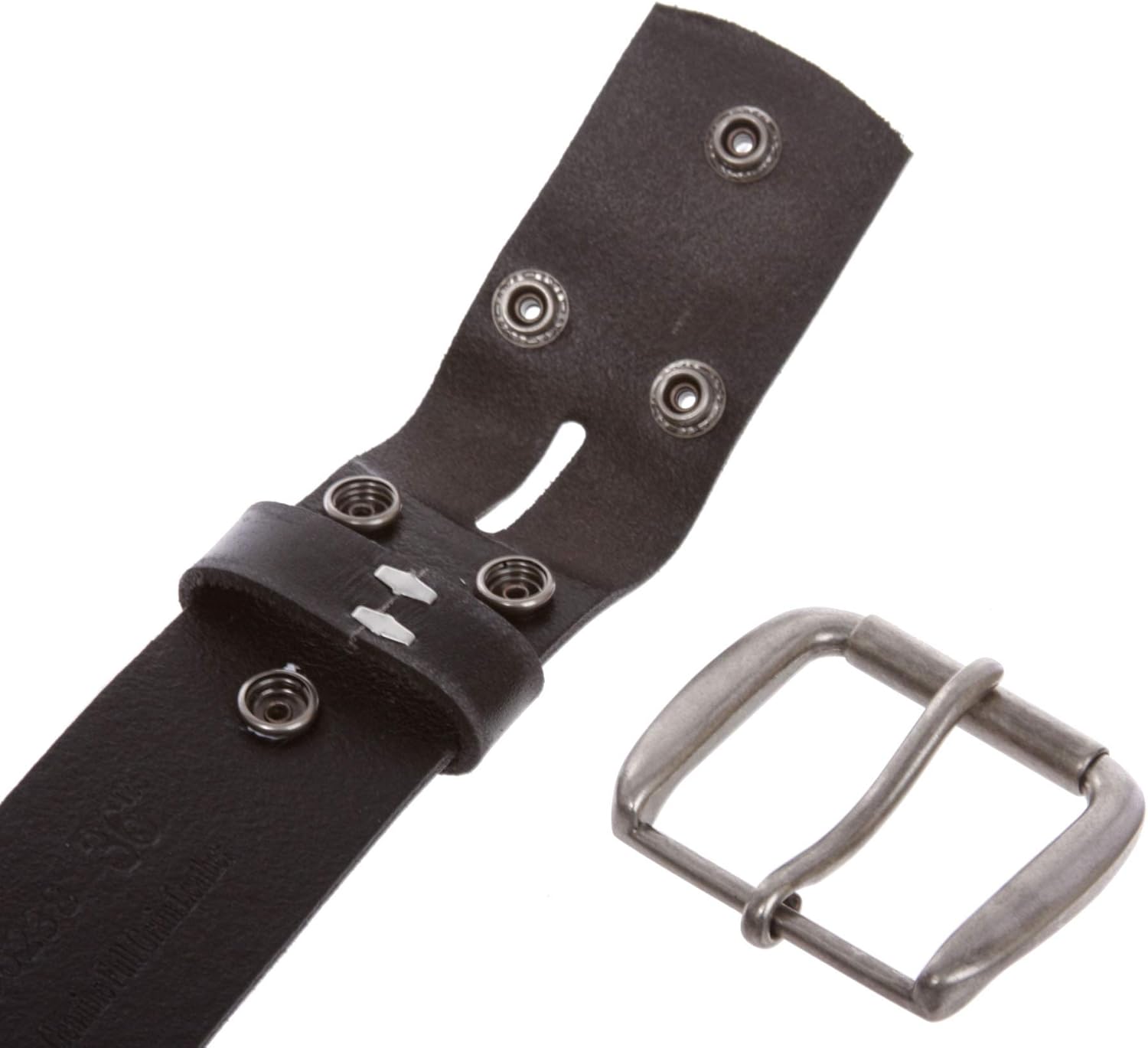 Women's or Men's Embossed Vintage Full Grain Leather Casual Jean Belt