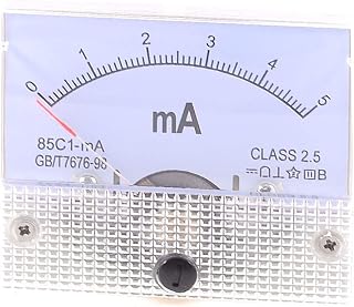 New Lon0167 85C1-mA DC Featured 0-5mA Analog Panel reliable efficacy Meter Ammeter Amperemeter(id:236 9a 62 a41)