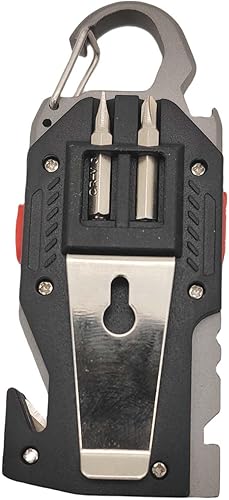 Miniatura 7 de Linterna multifuncional 7 en 1 Cob Llavero Luz de trabajo brillante recargable portátil Led Sos luz con abridor de botellas Cinturón de seguridad