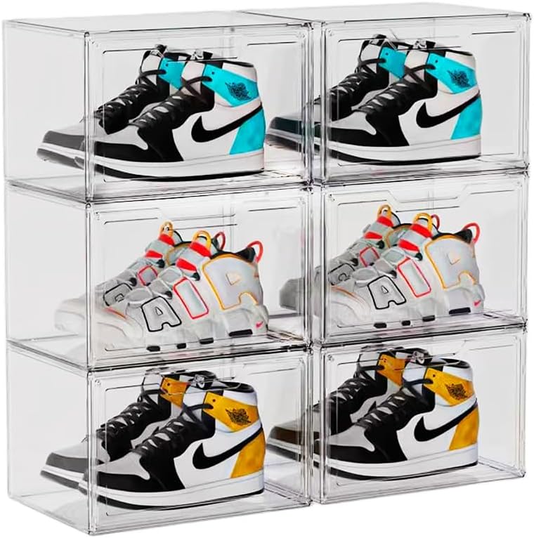 KOKOIN Acrylic Clear Shoe Boxes 360° Clear