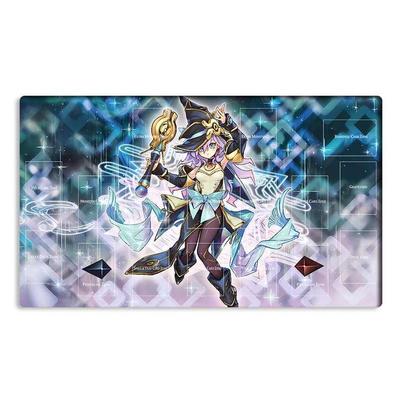 New Mlikemat Playmat Nightmare Apprentice TCG CCG OCG Trading Card Game Mat Table Pad with Zones + Bag (YG001-074-A) — image 1