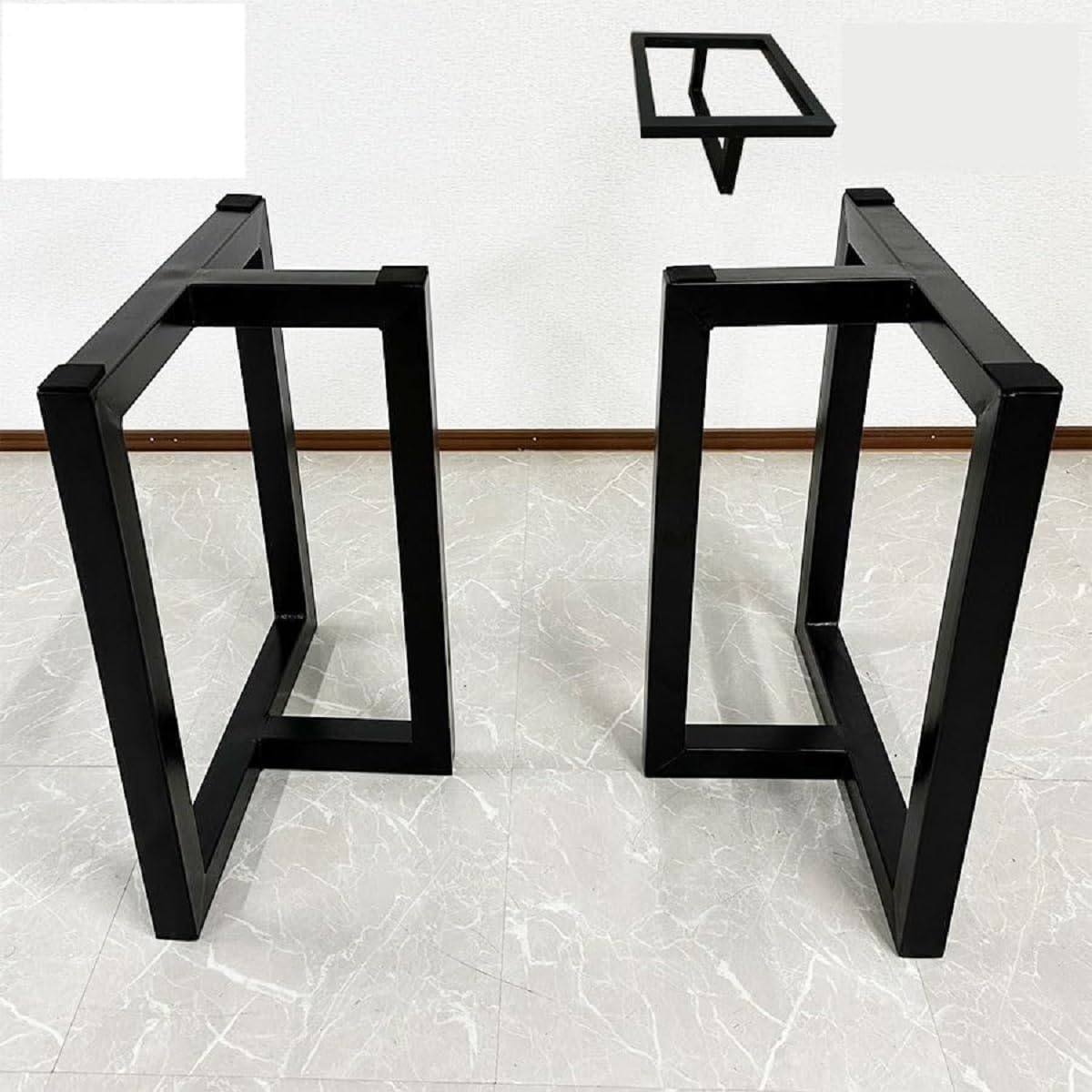 Amazon.co.jp: 一枚板用脚 2本セット アイアン脚 テーブル用  