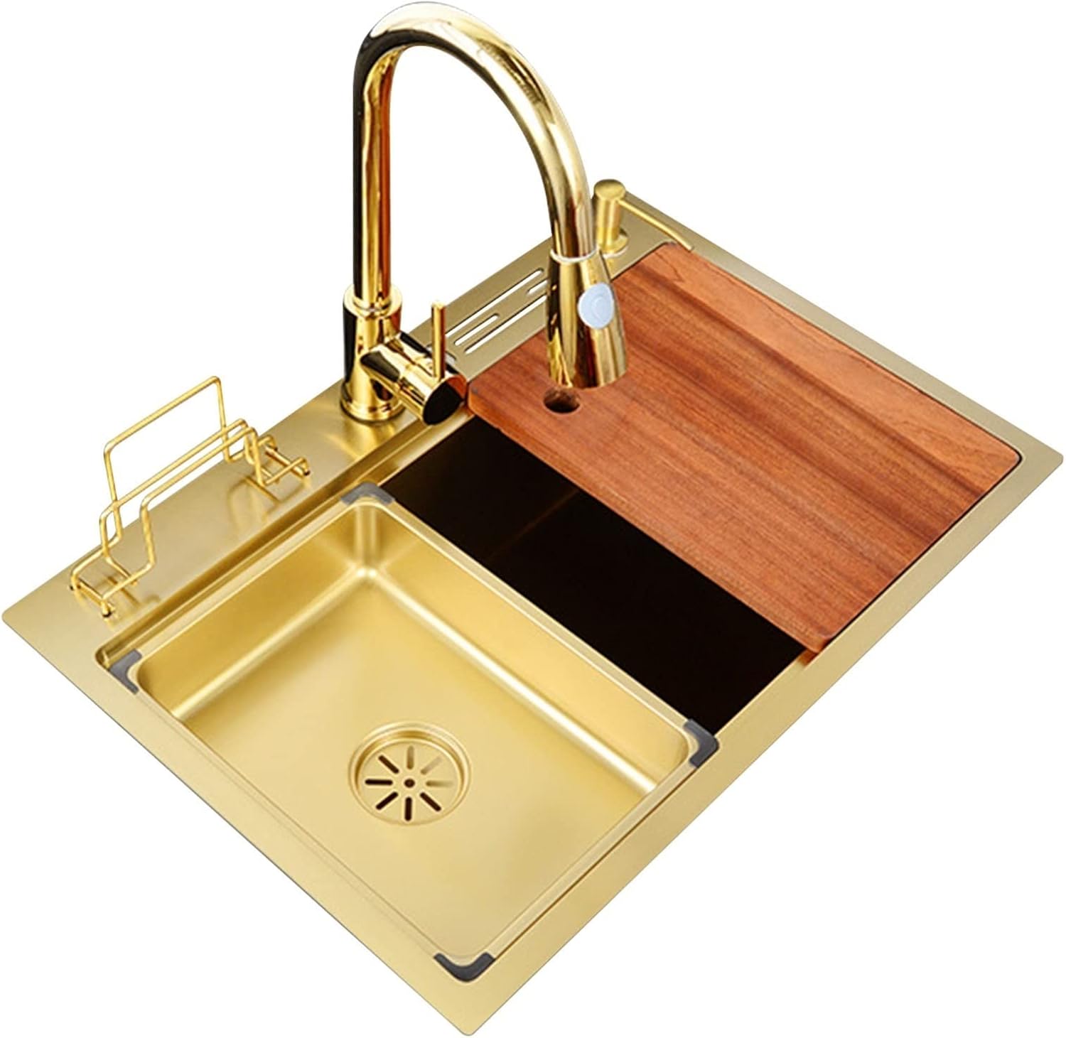 Zeesink Unterbau-Küchenspüle – Edelstahl, 76,2 X 45,7 Cm, Einzelbecken, Mit Schneidebrett & Abfluss