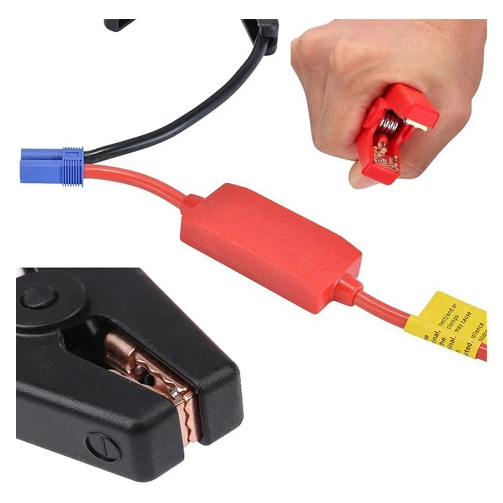 Câble de démarrage EC5 avec pinces de batterie, protection contre l'inversion de polarité pour voiture, SUV, camion, câbles de démarrage d'urgence (sans PCB)