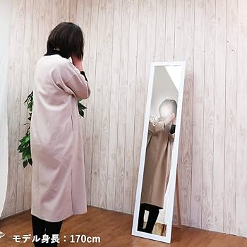 Amazon.co.jp: 姿見鏡 フック 付き スタンドミラー全身 鏡 姿見