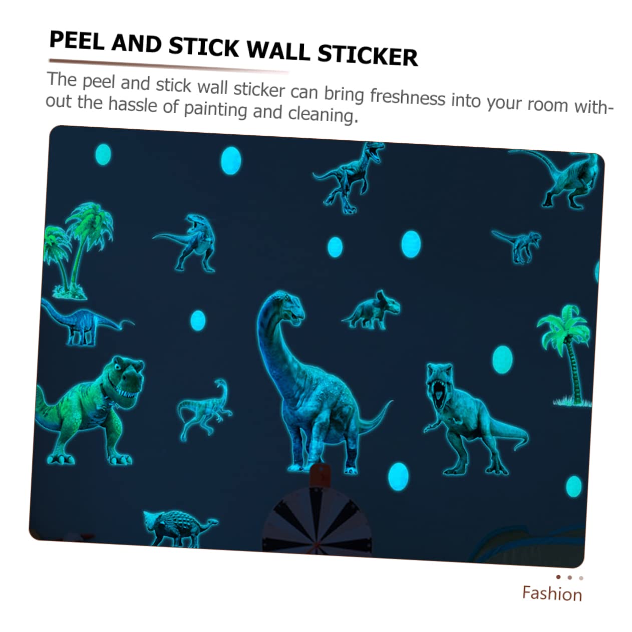 ifundom 3juegos Pegatinas De Pared Infantiles De Dinosaurios Autoadhesivas Decoración Brillante Para Habitaciones De Niño Niña Para Paredes Suaves y Secas