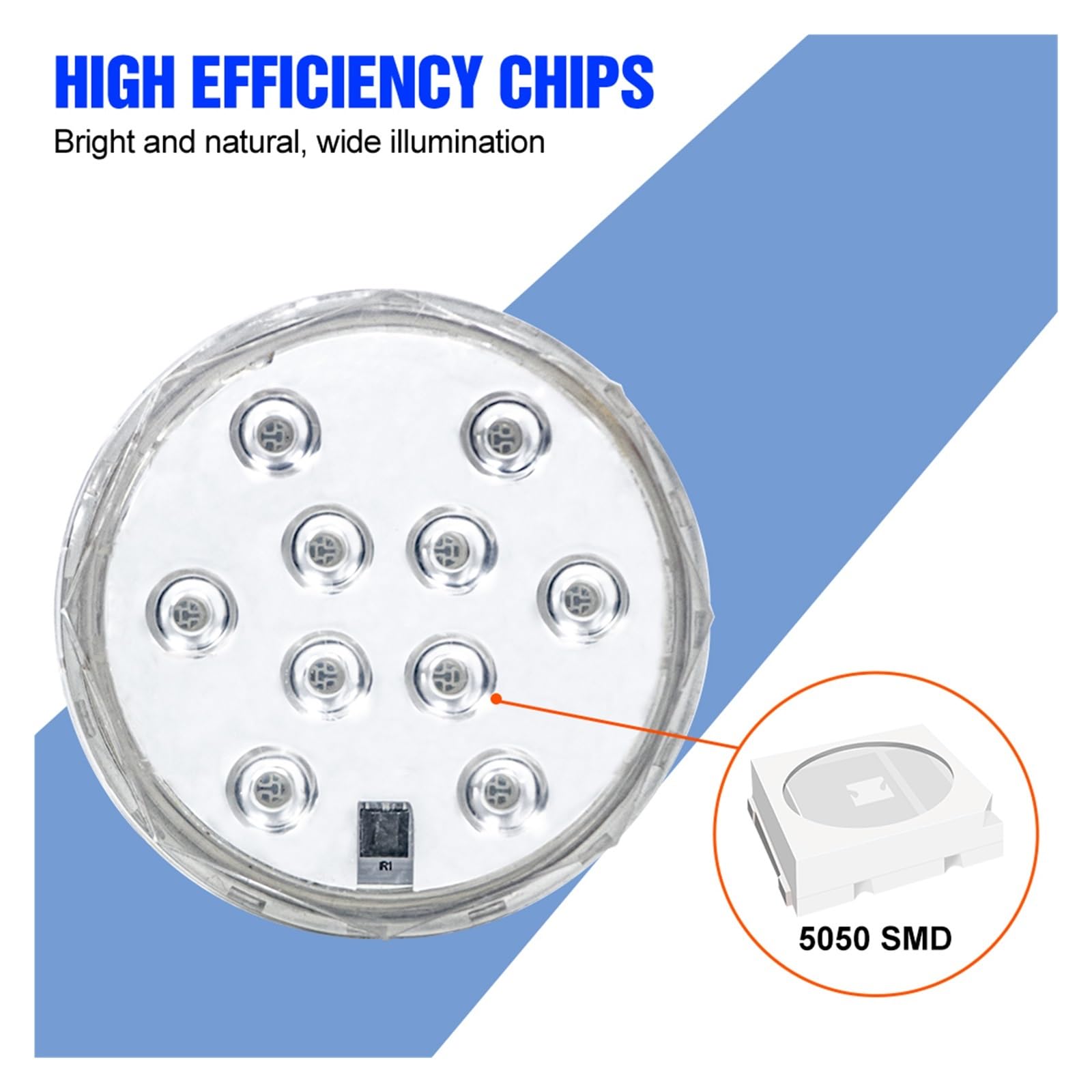 Lampa LED Do Zanurzania W Basenie Wodoodporna Podwodna Lampka Nocna RGB Światło Basenu Wielokolorowa Wazonowa Wystrój Weselny Niskie ZużYcie Energii(3 Lamp 1 controller)