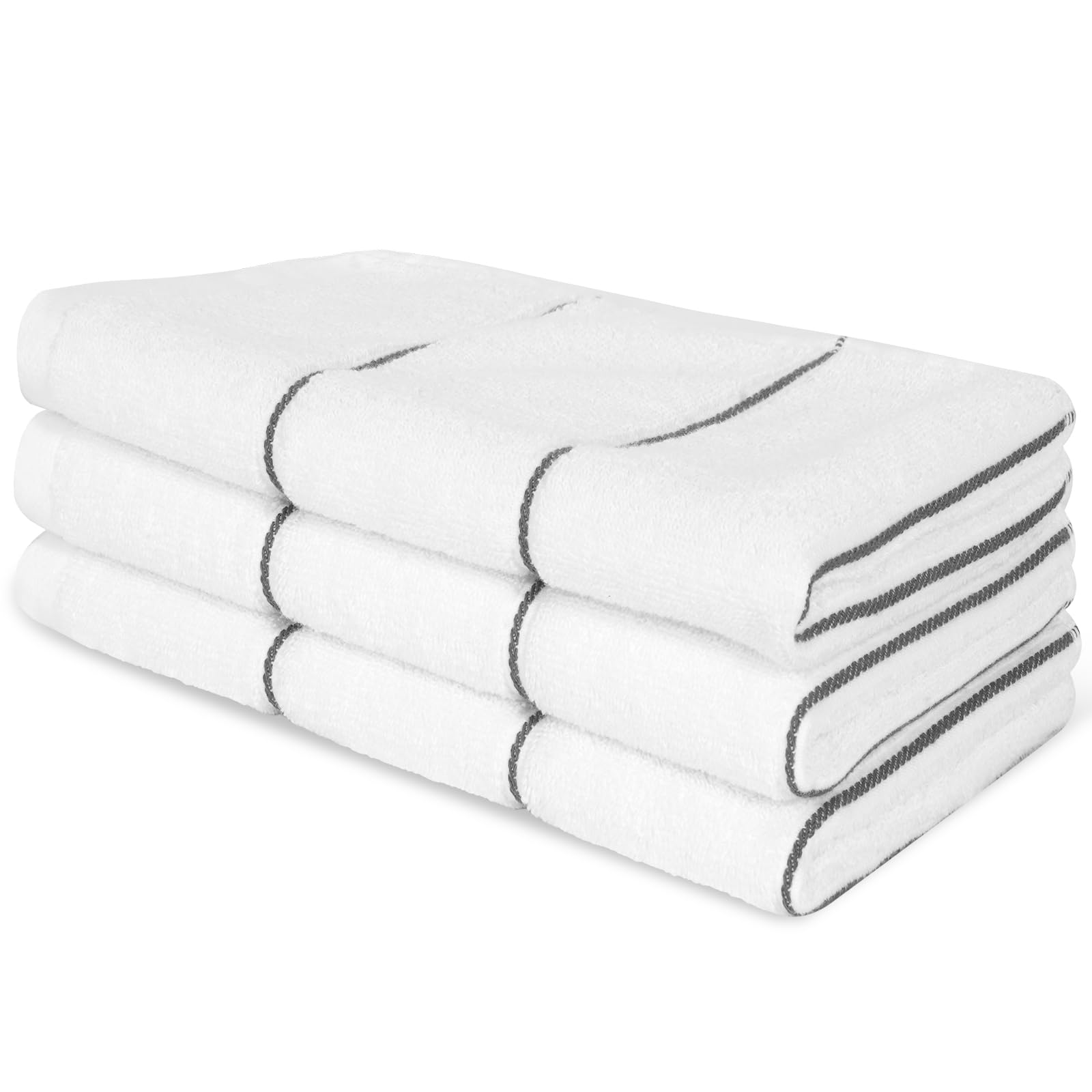 Vowanop 3 Pack Hand Towels, 100% Cotton, 480GSM, Premium Quality Cloths, Highly Absorbent and Soft Feel Towels for Bathroom, Gym, Shower, Hotel, and