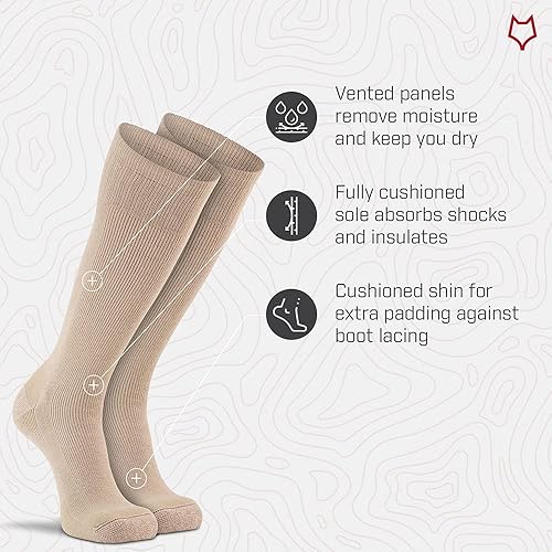 Miniatura 3 de Fox River - Calcetines de trabajo con punta de acero, 2 unidades