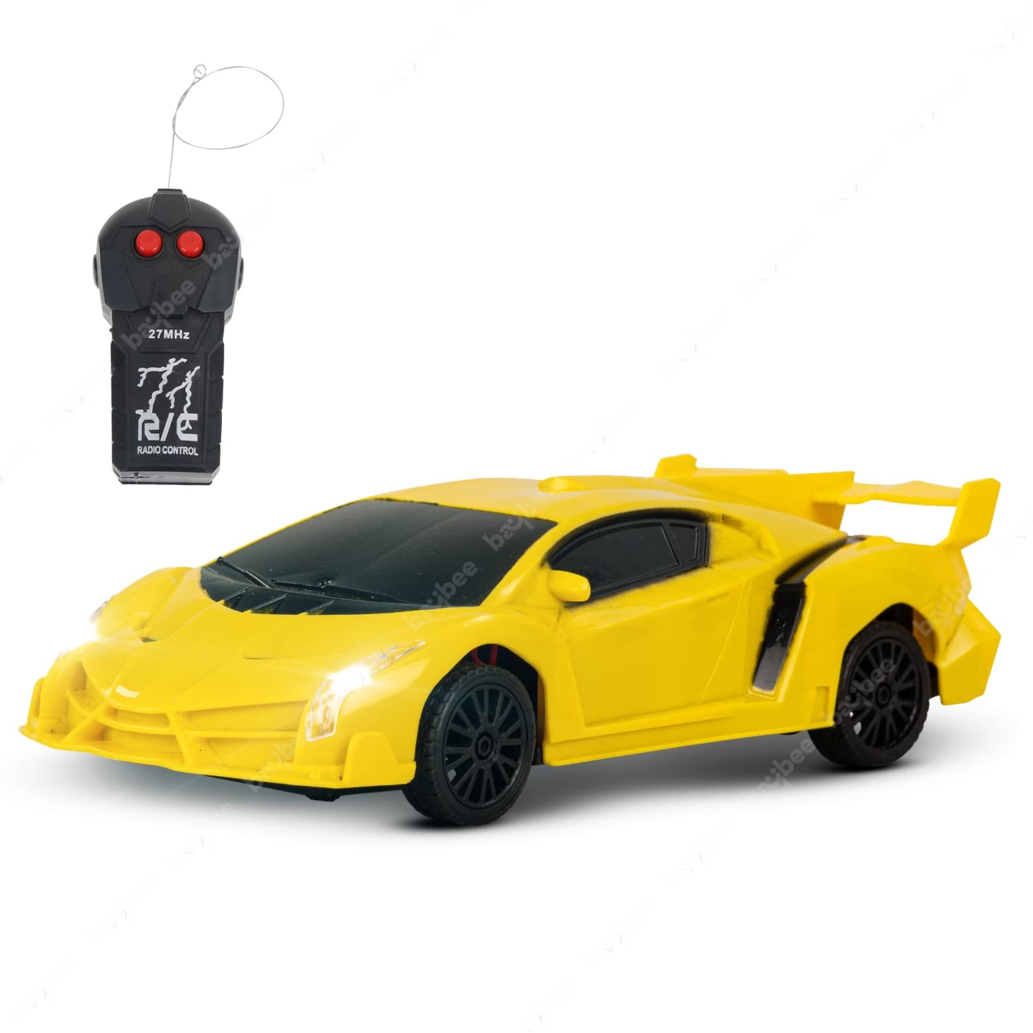BAYBEE Formula 1:18 Scale Remote Control Car for Kids, RC Cars with Two Way Moves, Lights & Rubber Wheels | Remote Control Car| Racing Stunt Remote Cars Toys for Kids 5+Years Boys Girls (Yellow) (B0BFBTQP7P) Amazon Price History, Amazon Price Tracker
