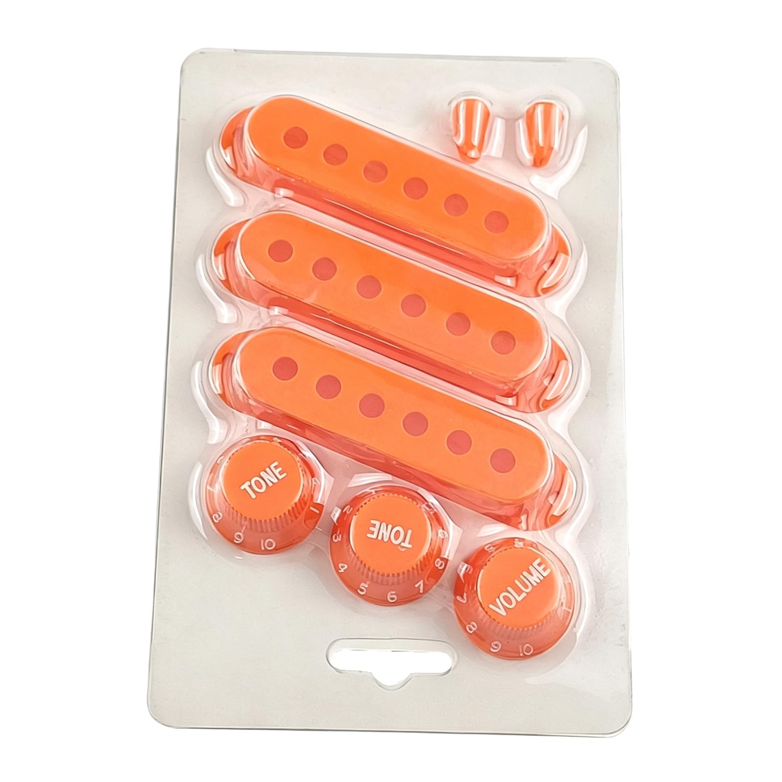 BWANGIAO Pack Of 8 Quality ABS Guitar Pickup Cover And Volumes Control Knob Caps Replacement Parts For Control