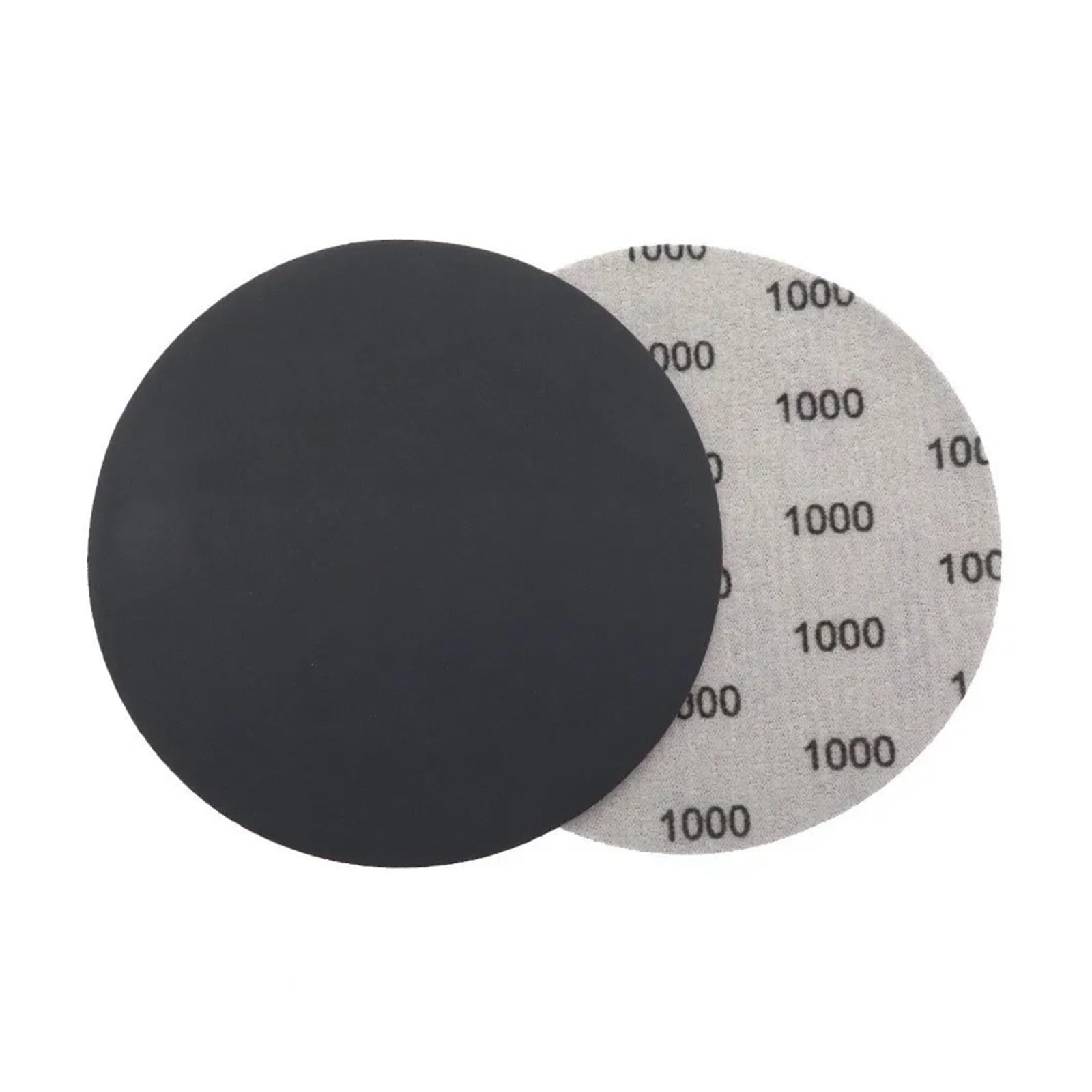 Papel de lija grano 100 Uds. Disco papel húmedo/seco con bucle 5 pulgadas, disco Para Lijadora(Grey-p80)
