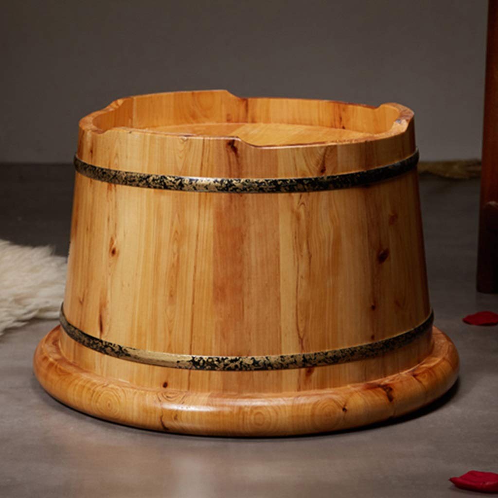 Secchio per pediluvio in legno Pediluvio, Barile per pediluvio in cedro, Barili per pedicure lisci e delicati, Vasca per piedi con secchio per lavaggio dei piedi per la salute durevole della casa,