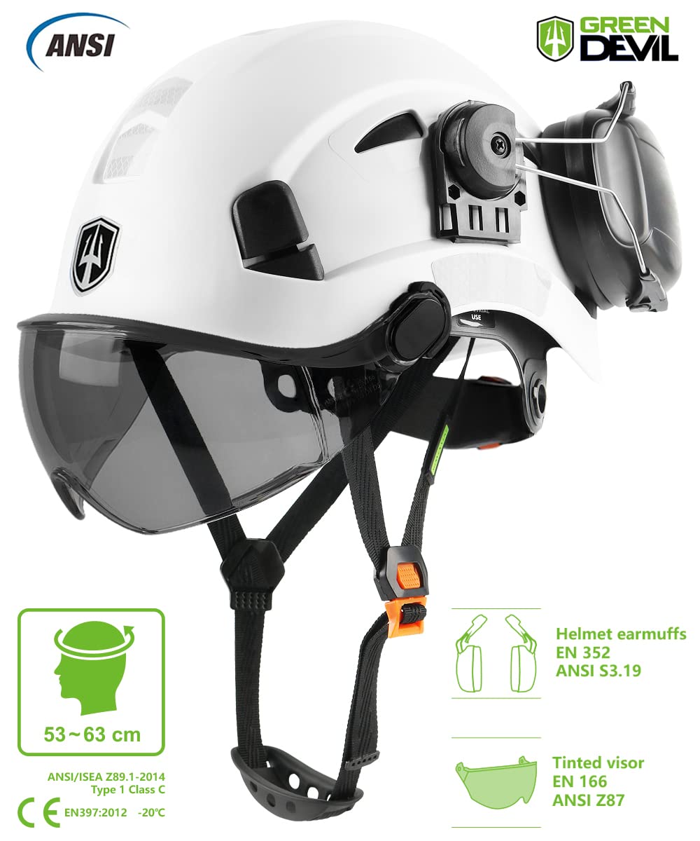 Casque De Protection Visière Sécurité Grillagée De Forestier