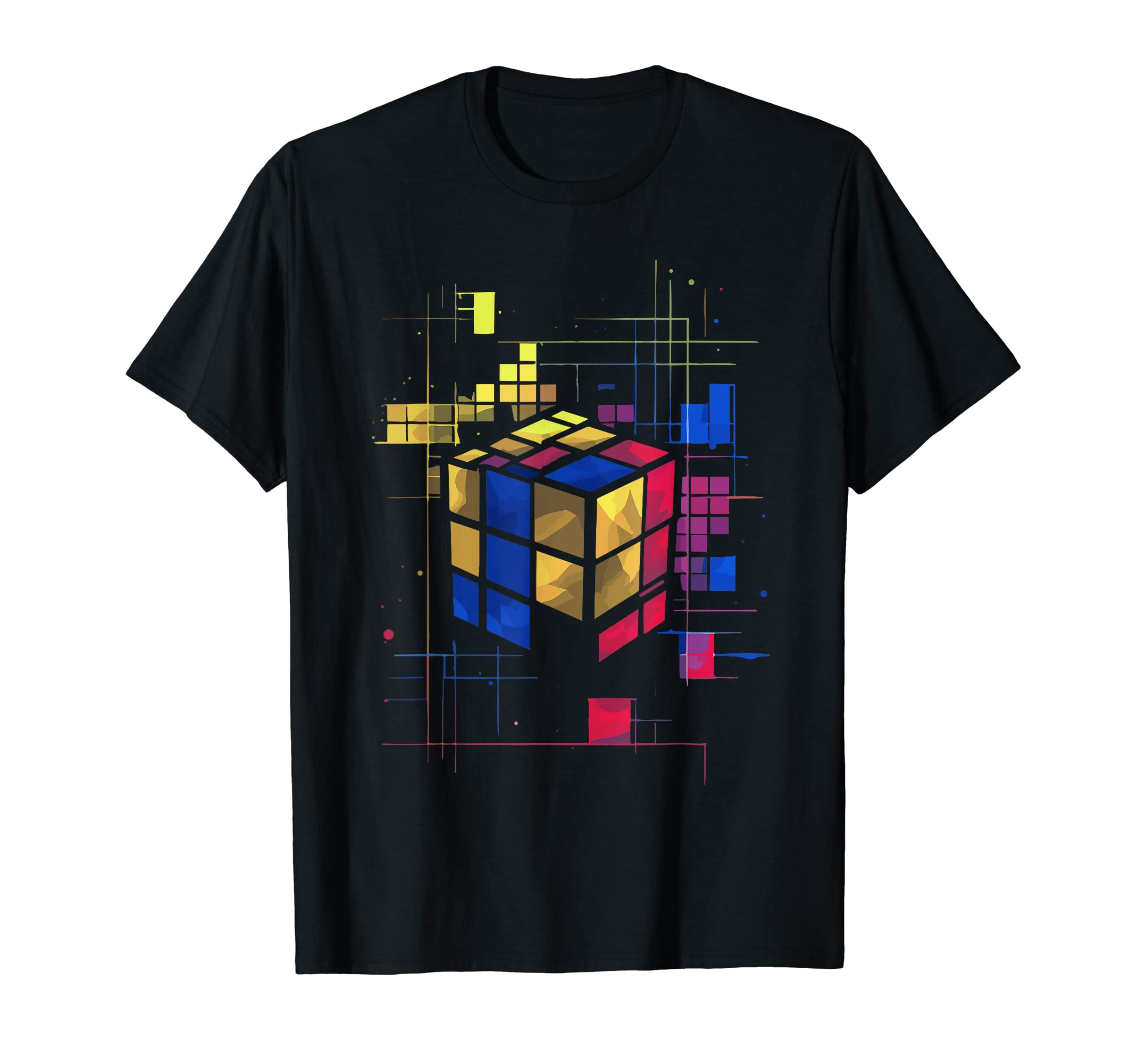 Cube's MagicSpeed Cubing Puzzle Cuber Art T-Shirt