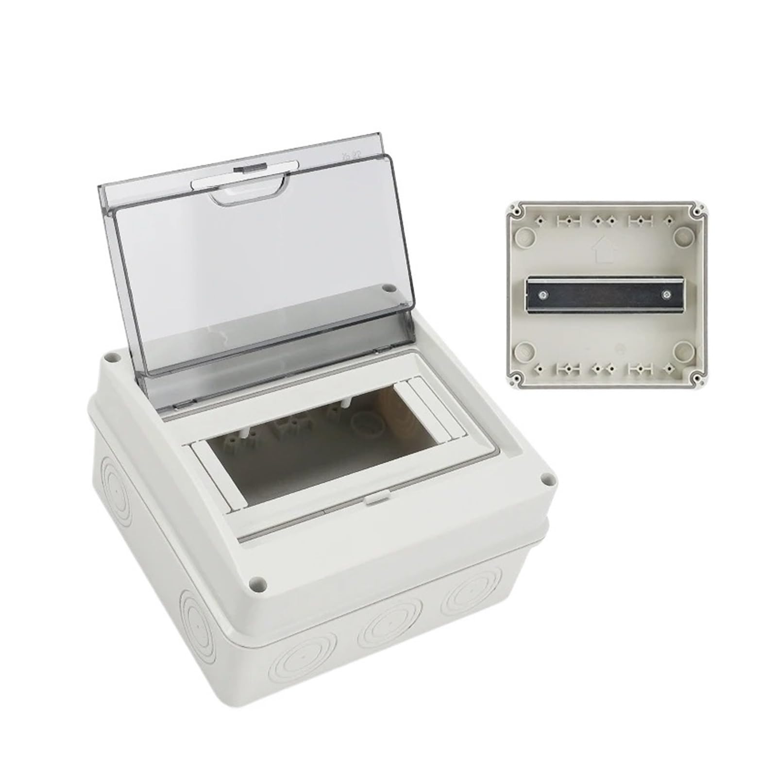Caja De Distribución Eléctrica For Exteriores, Resistente Al Agua IP65, Interruptores, Unión, Plástico For PC Sin Barra Cobre ProteccióN Adecuada(HT-18WAY)