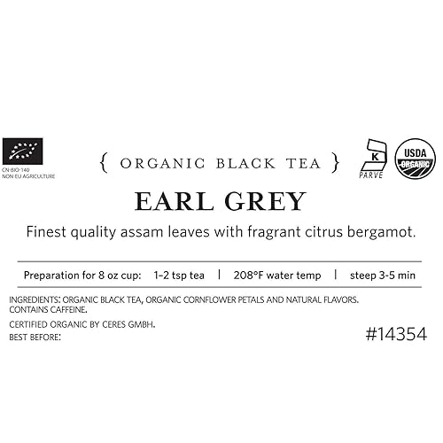 Miniatura 8 de Tea Forte Té suelto de manzanilla y cítrico, bolsa de 1 libra, té de hierbas orgánicas hace 160-170 tazas