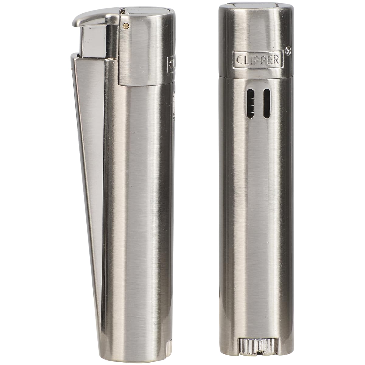Classic Large Metal Jet Lighter - CP11 Silver Shiny Finish, Durable & Refillable with Packing Tool - Iconic Design, Dimensions: 2.5in x 0.55in - 1 Lighter