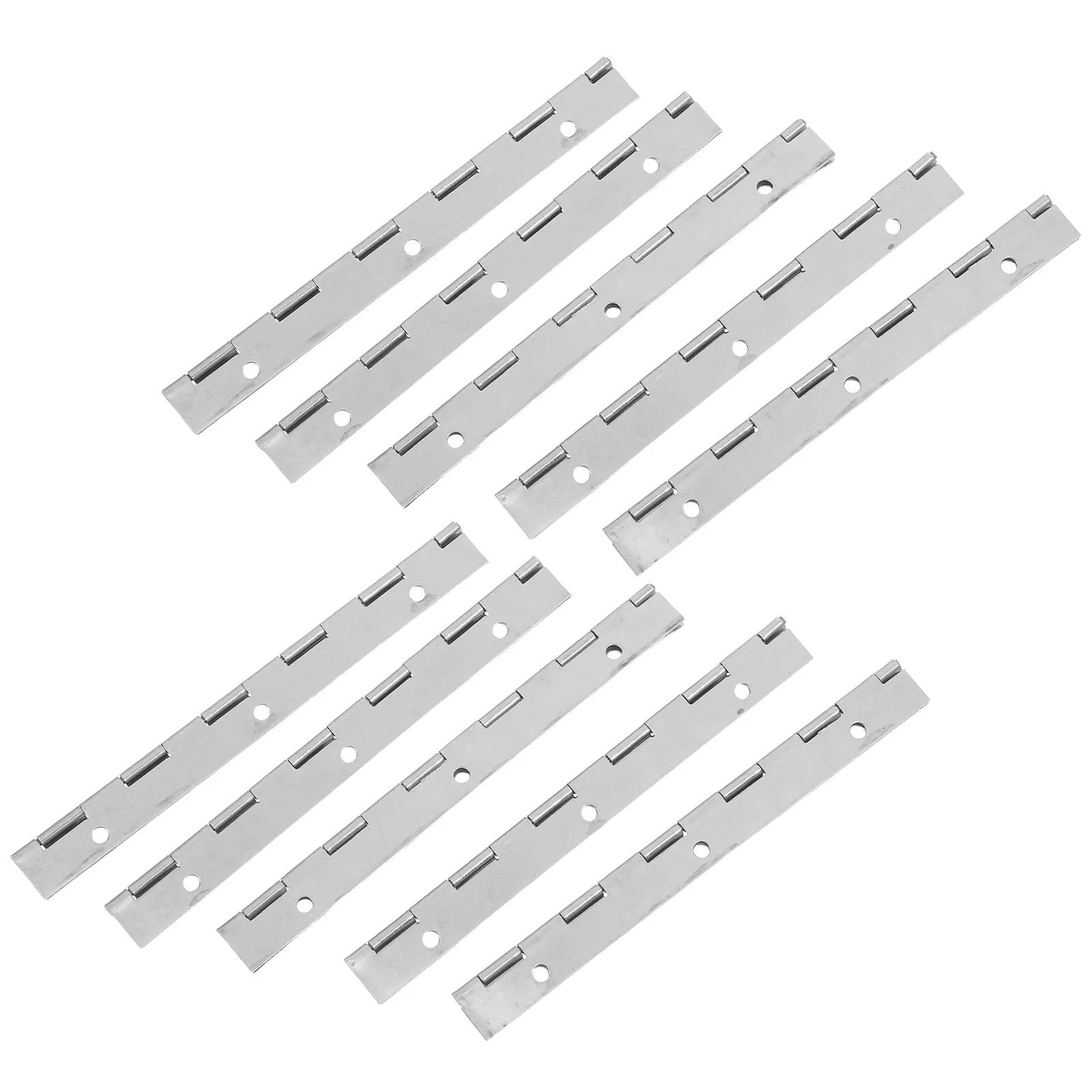 12Pcs Heavy Duty Stainless Steel Piano Hinges Quiet Smooth Operation Cabinet Hardware for Kitchen Bathroom Folding Doors for Pianos