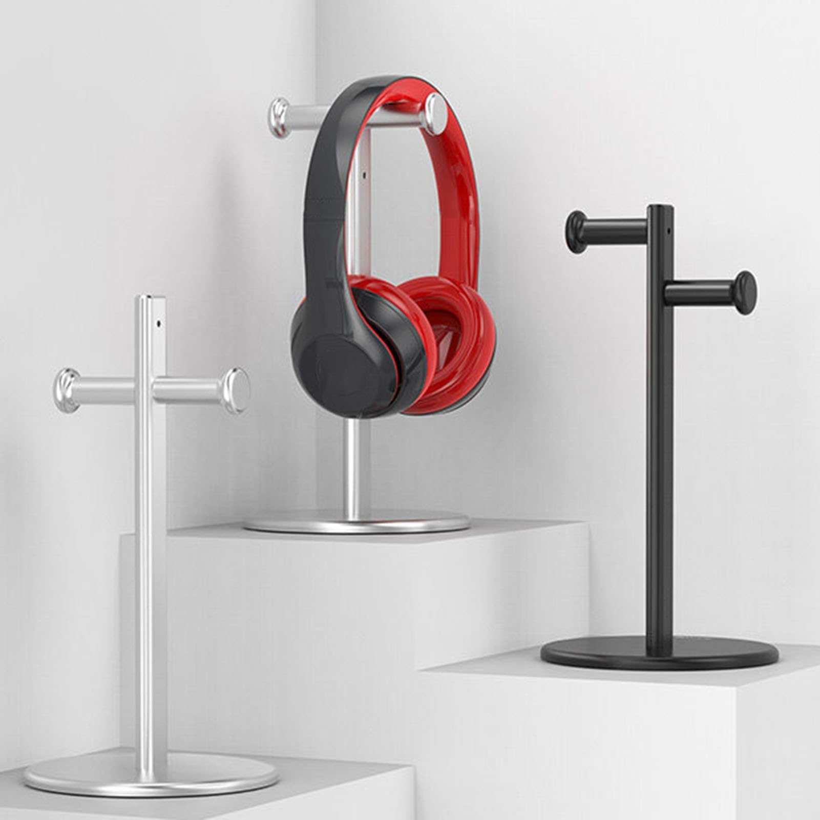 Supporto For Cuffie Over-ear/supporto For Cuffie Da Tavolo: Supporta Fino A 10 Kg, Ideale For Configurazioni Di Gioco E Vari Ambienti Desktop(Black)