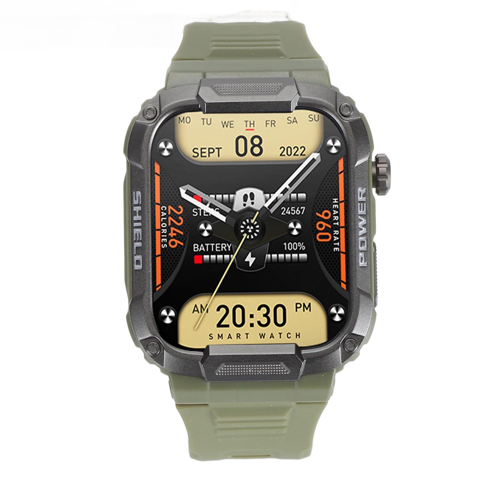 Cuifati Reloj Inteligente para Hombre, 1.85in Pantalla Tactil Podometro,