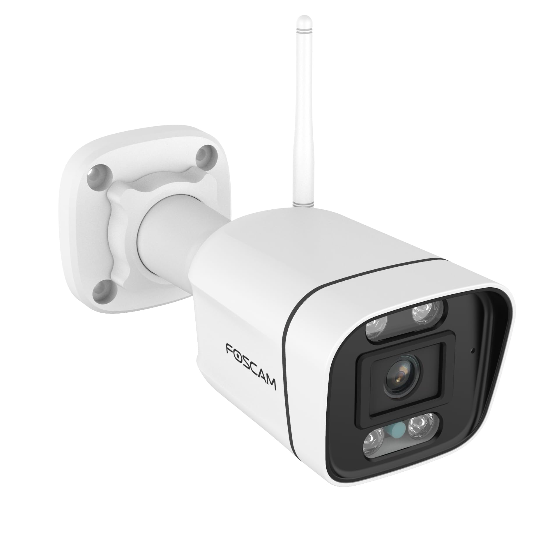 Foscam Caméra IP V5P WiFi Dual 2.4/5GHz 5MP, sécurité, détection humaine/véhicule, audio, vision nocturne couleur, sirène d'alarme.