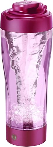 Aidek Botella mezcladora eléctrica de proteínas, botella mezcladora de 22 onzas para mezclas de proteínas, cuerpo de Tritan, sin BPA, vaso mezclador